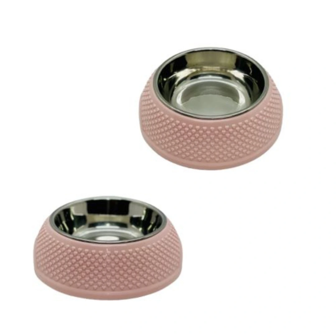 COMEDERO RELIEVE CON BOWL DE ACERO INOX