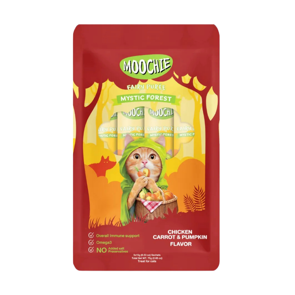 Moochie Pollo, Zanahoria y Calabaza x5 Tubitos