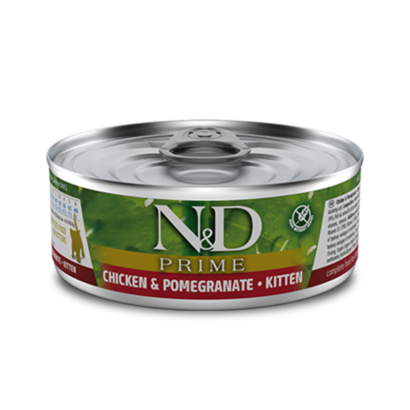 N&D Lata Gato Kitten Pollo Granada 80 GR