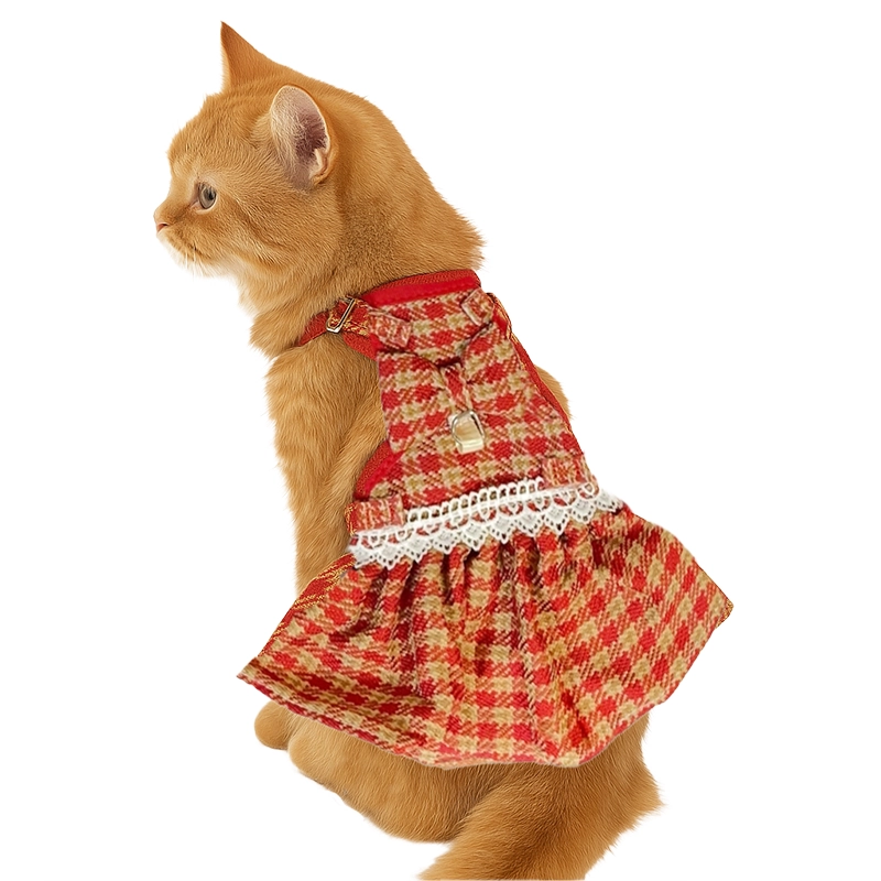 Arnes Para Mascota Vestido Escocés