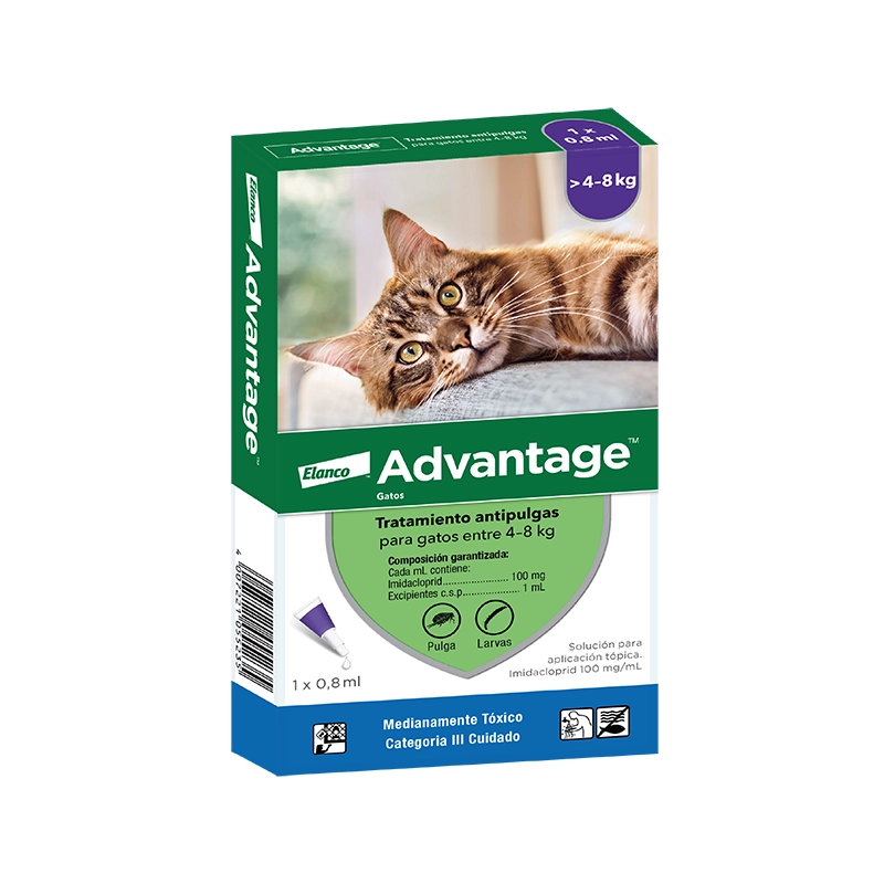 Advantage Gatos de 4 a 8 Kg