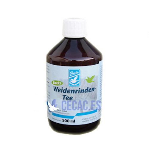 Te de corteza de sauce líquido, 500 ml. Backs (preventivo contra parásitos y bacterias).