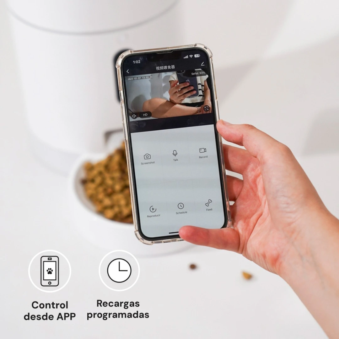 COMEDERO INTERACTIVO BEEPAW FEED-E C/CAMARA