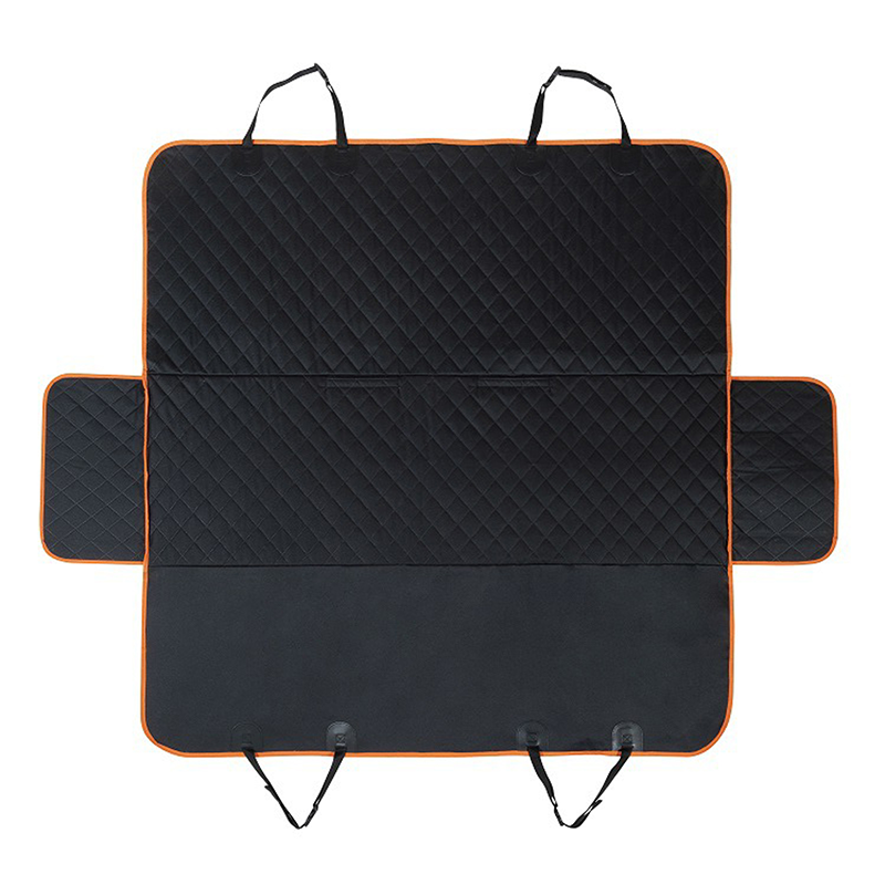 Cubre Asiento Para Auto Negro con Naranjo - Imagen 6