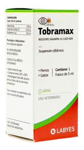 Tobramax 5 Ml Ojo Mascotas Labyes Tobramicina Oftalmica