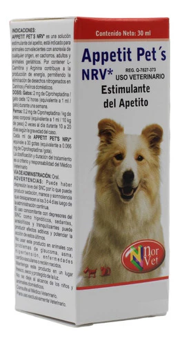 Appetit Pets Nrv Estimulante Del Apetito Norvet 30 Ml Can