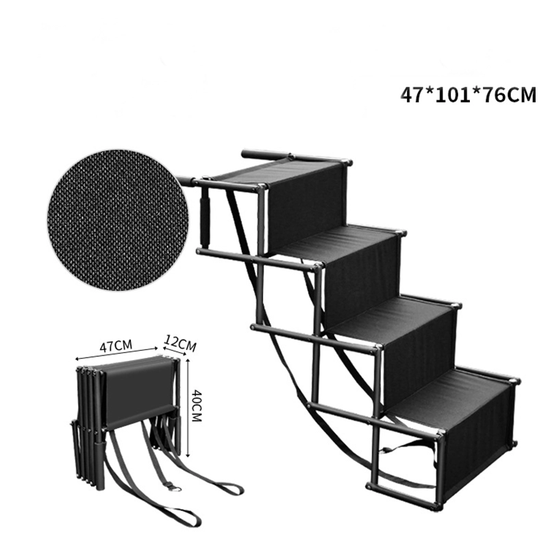 Escalera Plegable Con Tela – Negro - Imagen 7