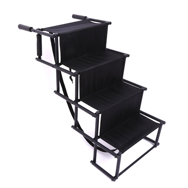 Escalera Plegable Con Tela – Negro