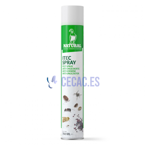 ITEC Spray 750 ml, elimina los ácaros rojos, larvas, insectos voladores y rastreros