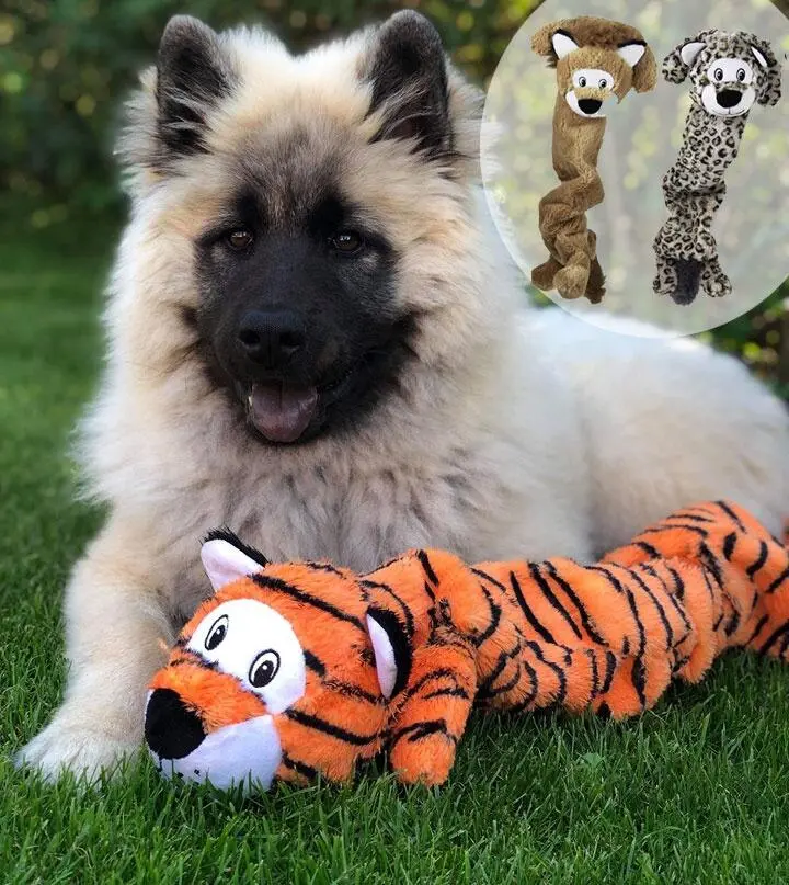 KONG Peluche Stretchezz Jumbo Tigre XL