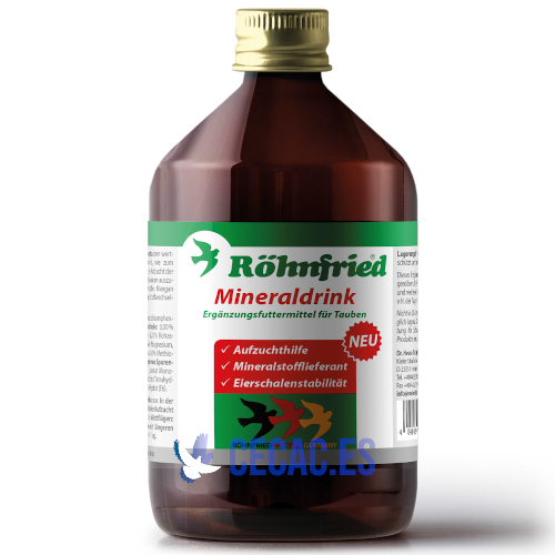Rohnfried Mineraldrink 500ml, para una cría de picchones perfecta