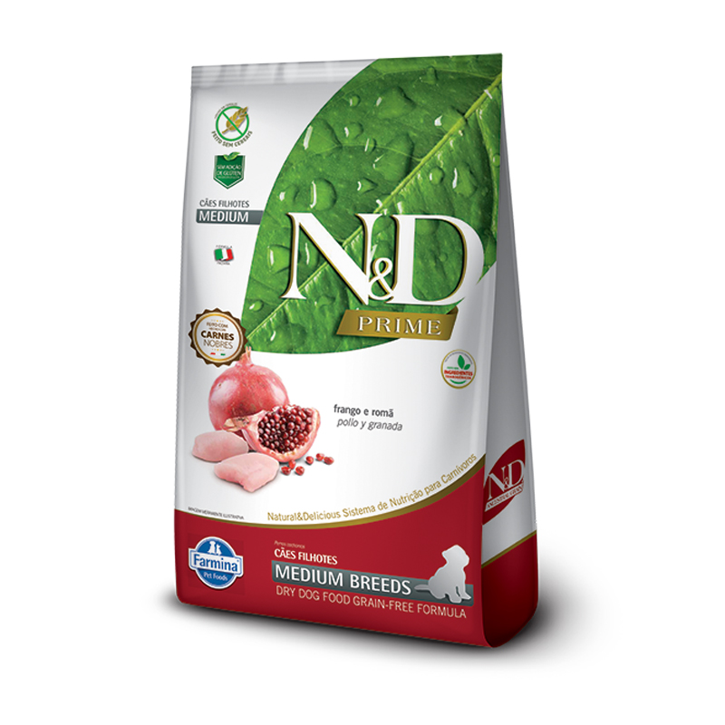 N&D CANINO PUPPY MEDIUM BREED POLLO & GRANADA