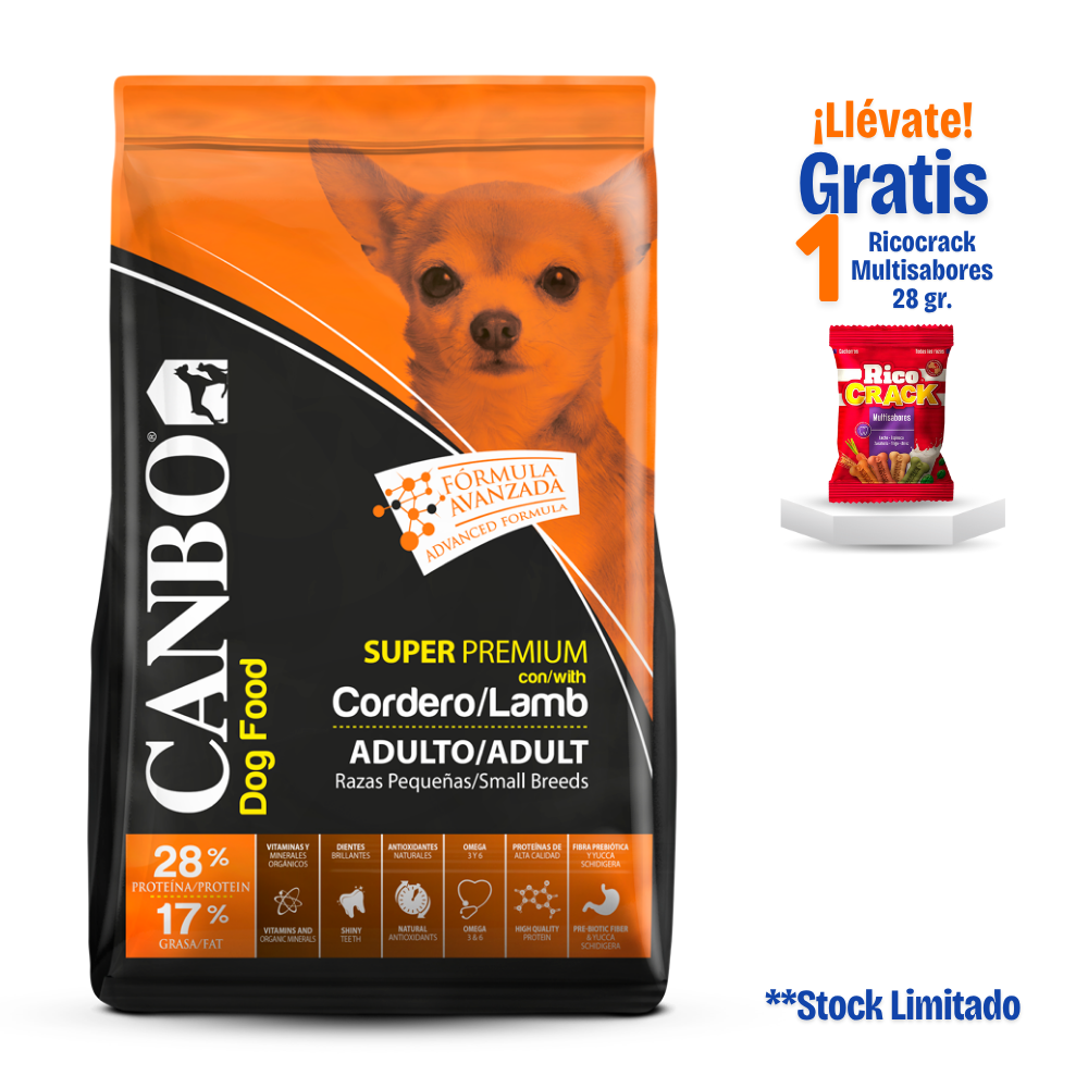 Canbo Adulto Cordero razas pequeñas 7 Kg
