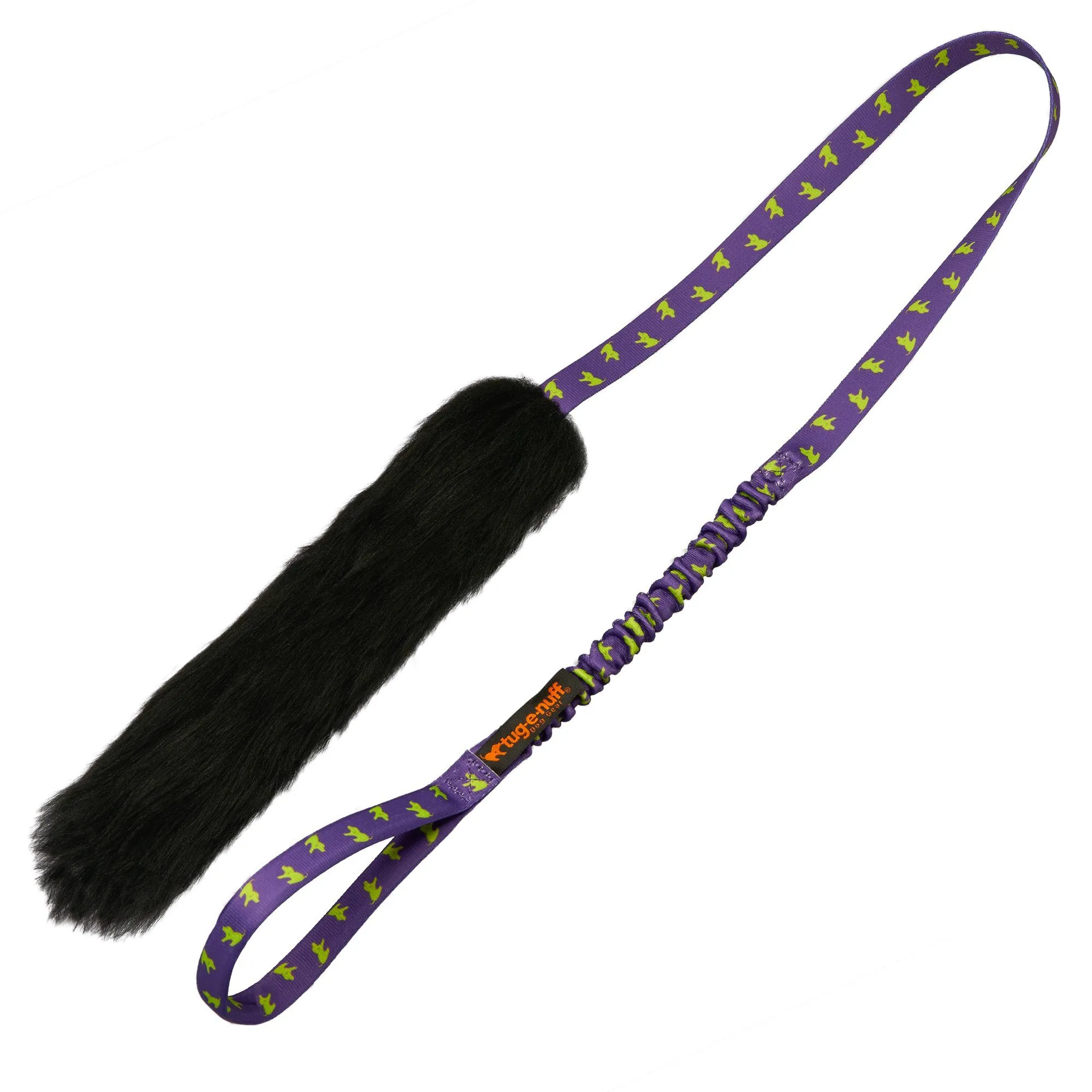 Mordedor con asa larga elástica y pelo de oveja / Sheepskin Bungee Chaser Tug-e-Nuff - Imagen 3