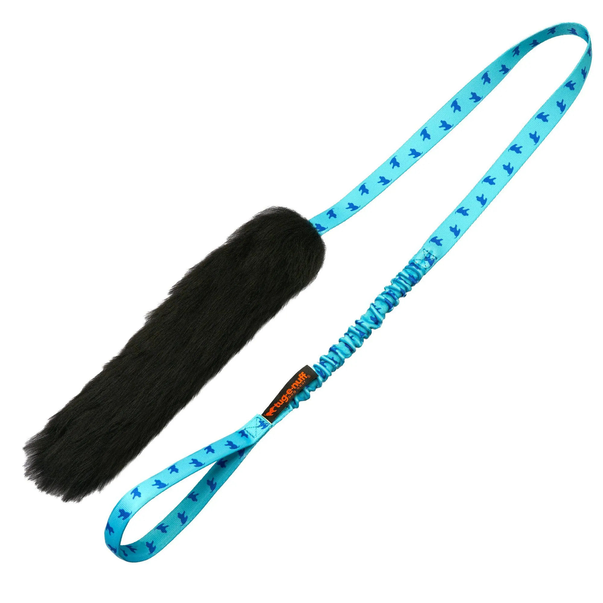 Mordedor con asa larga elástica y pelo de oveja / Sheepskin Bungee Chaser Tug-e-Nuff - Imagen 4