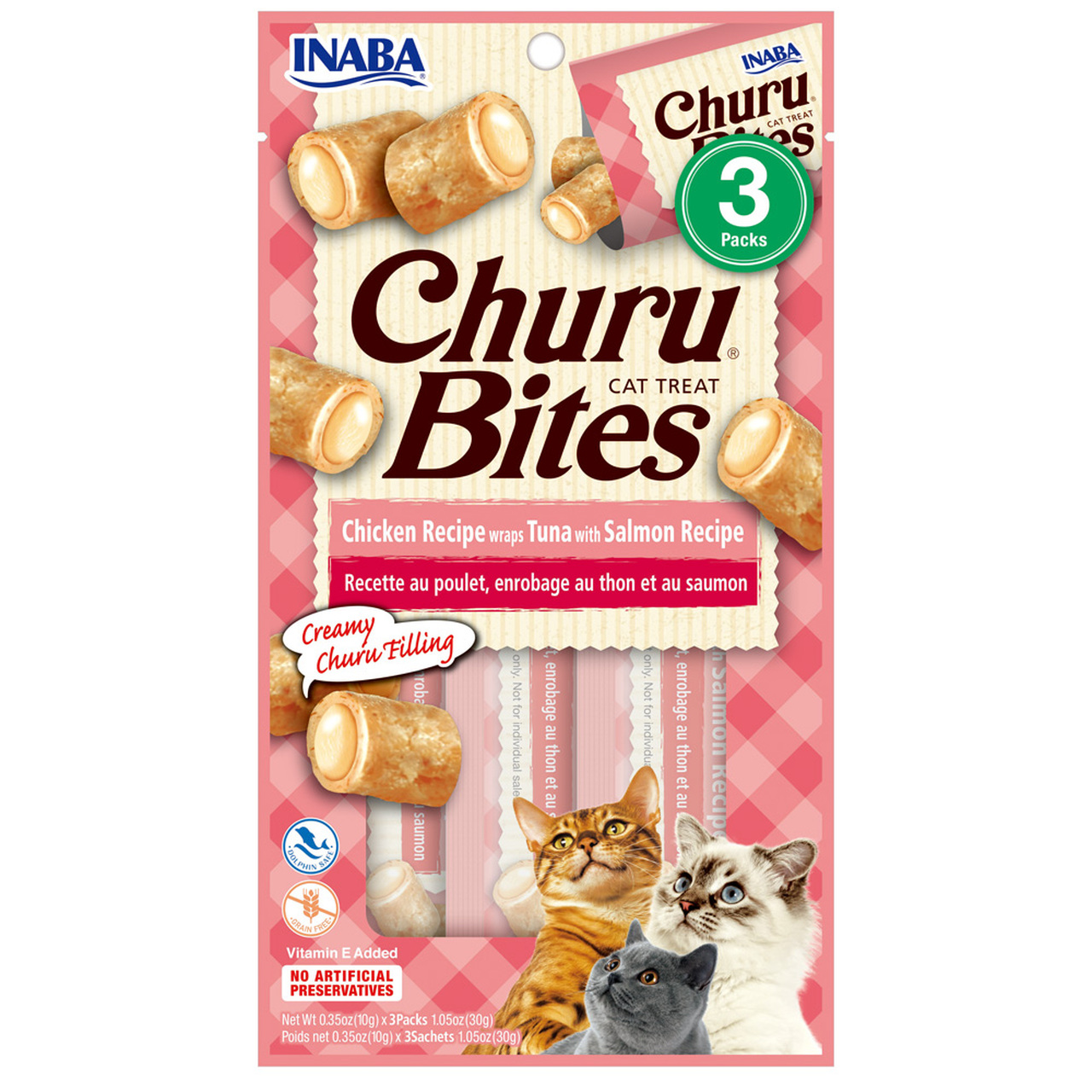 CHURU BITES CHICKEN WRAPS TUNA WITH SALMON 30 GR