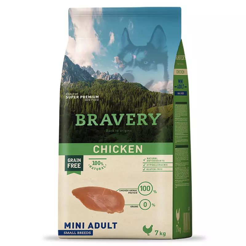 Bravery Canino Mini Adulto Small Breeds Pollo