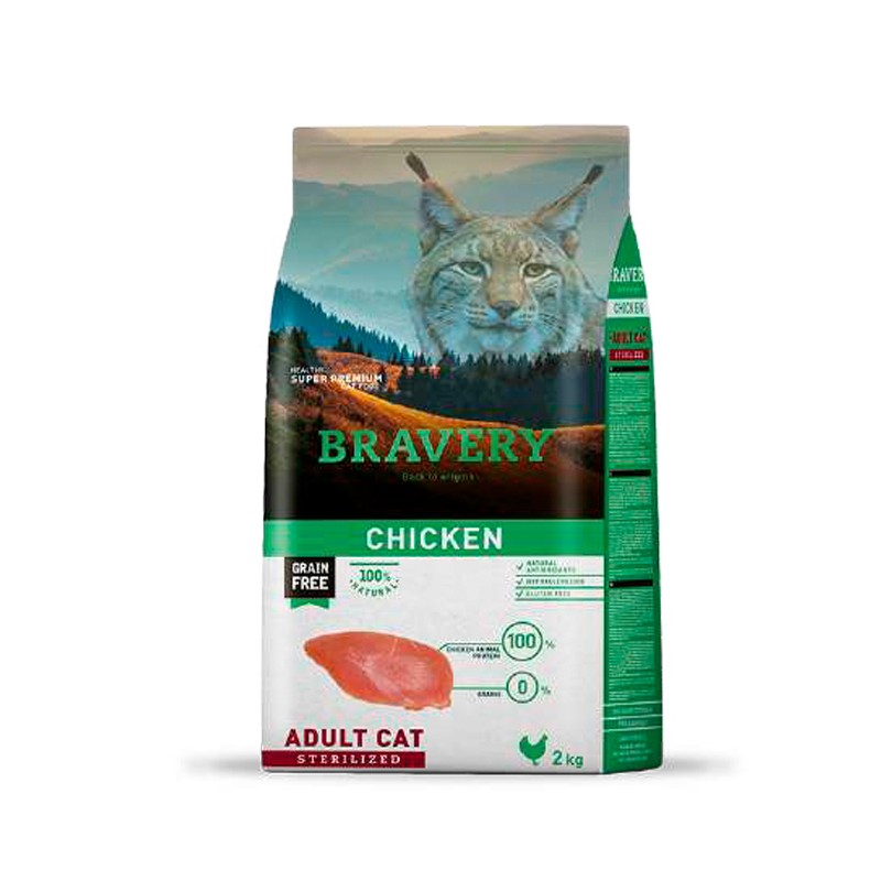 Bravery Chicken Gato Adulto Esterilizado 2KG