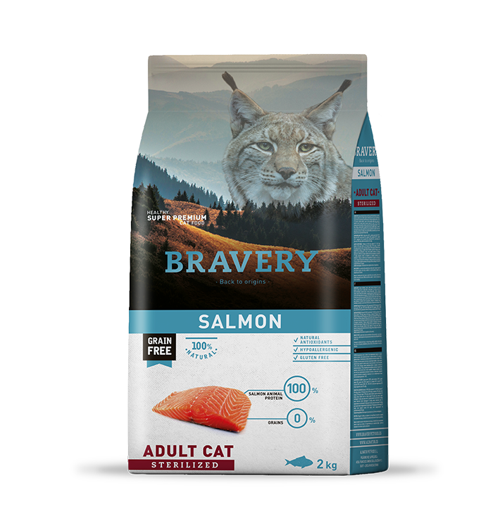 Bravery Gato Adulto Esterilizado Salmón