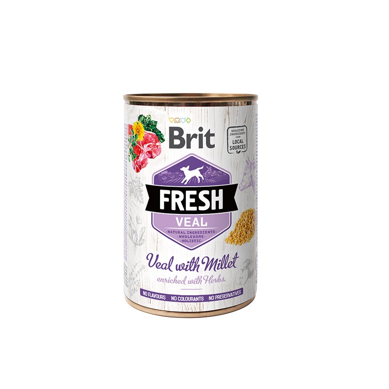 Brit Fresh Veal With Millet 400 GR