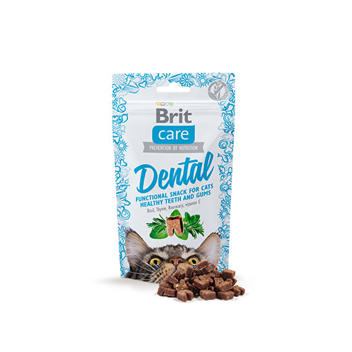 BRIT CARE CAT SNACK DENTAL FUNCTIONAL 50 GR