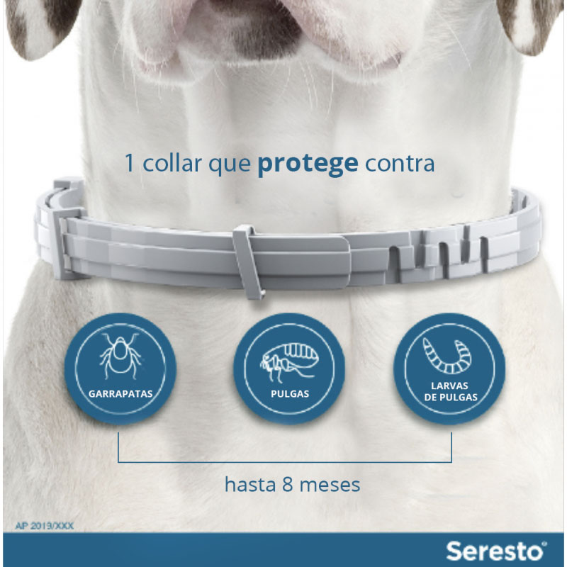 Seresto collar antipulgas perro grande 70 cm