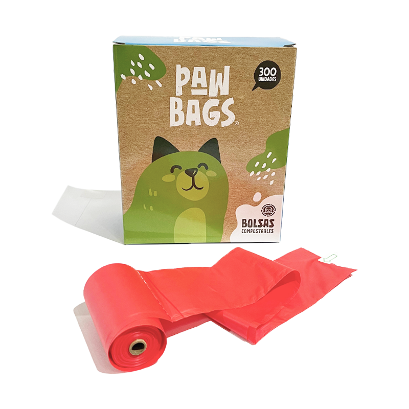 Caja de Bolsas Compostables Paw Bags (300 bolsas)