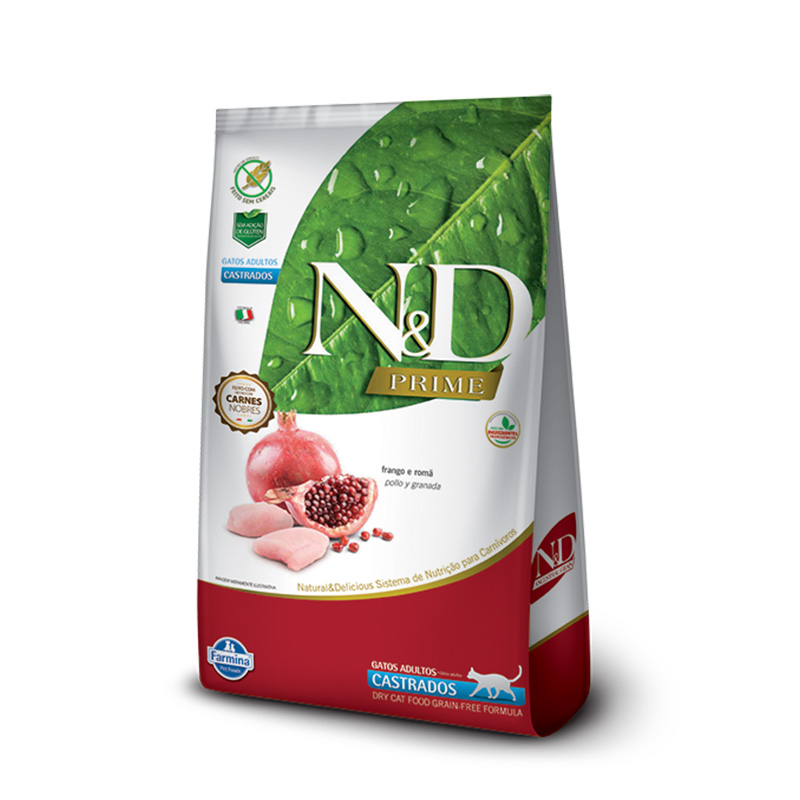 N&D Gato Castrado Sin Granos Pollo Granada