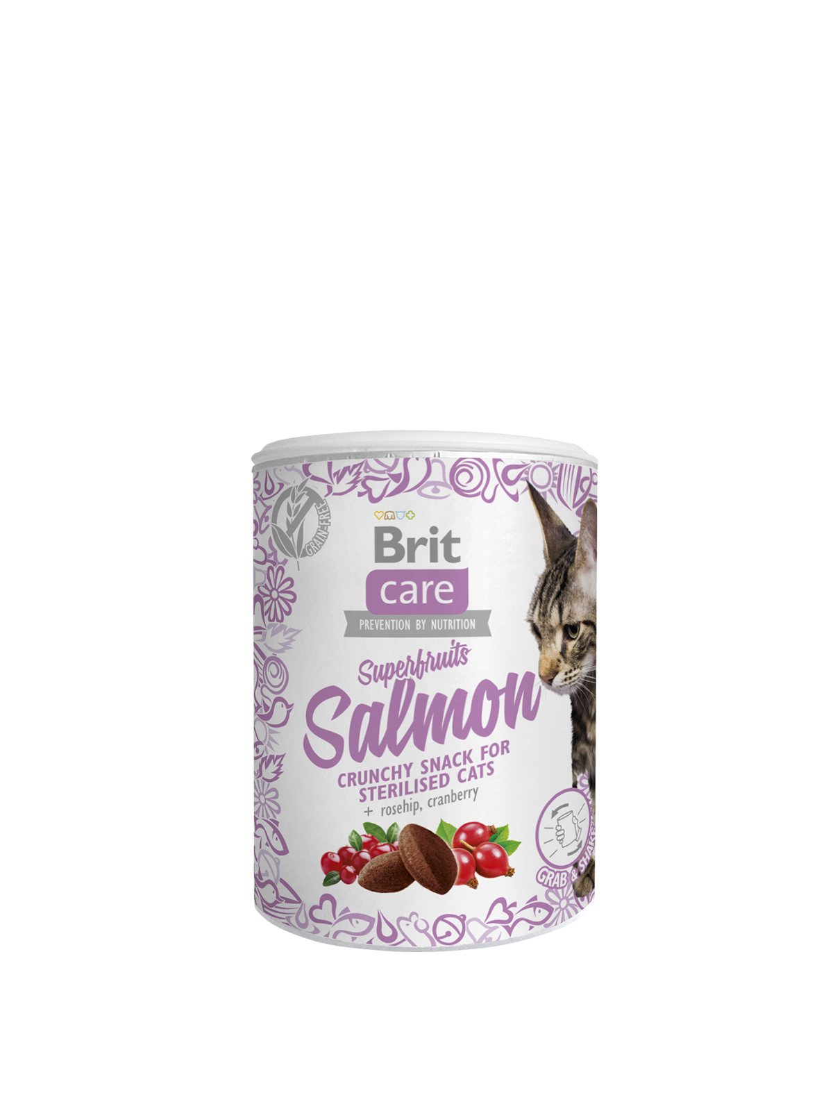 BRIT CARE FELINO Snack  Superfruits Salmón 100 grs