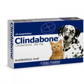 Clindabone 165 mg – Antibiótico Oral para Perros y Gatos (20 unidades)